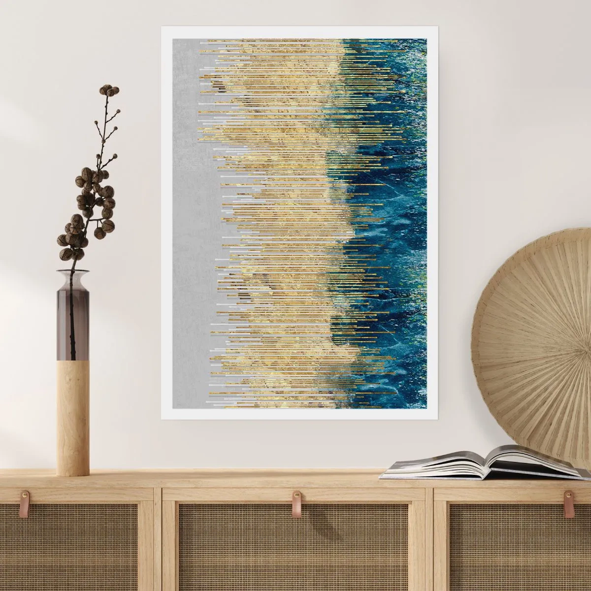 Pôster - Borda dourada - 70x100 cm