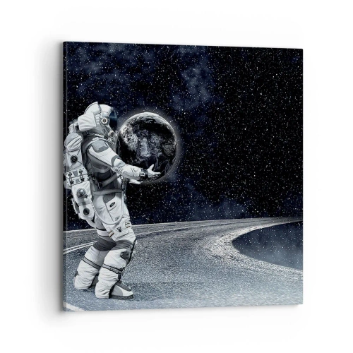 Quadro em tela - Na Via Láctea - 70x70 cm