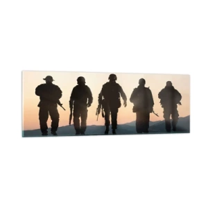 Quadro em vidro - Bem-vindo ao nosso mundo - 90x30 cm