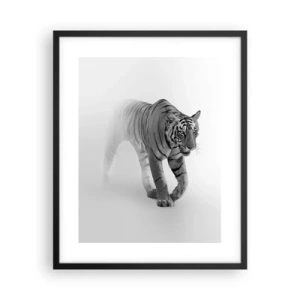 Pôster com moldura preta - À espreita na névoa - 40x50 cm