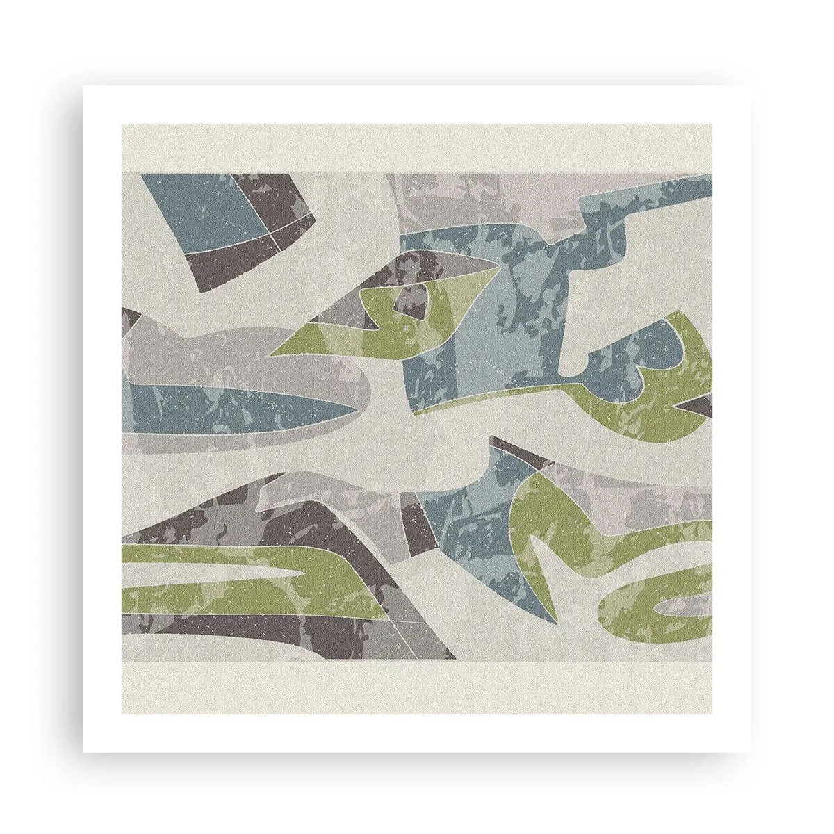 Pôster - Composição atrás do vidro - 60x60 cm