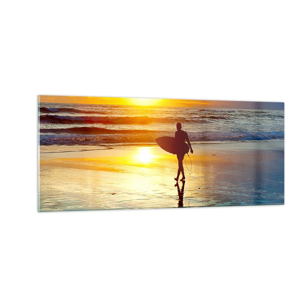 Quadro em vidro - O Retorno do Guerreiro - 100x40 cm