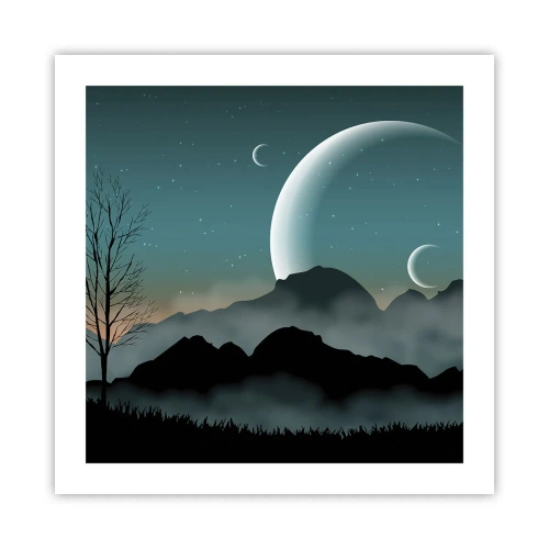 Pôster - Carnaval de uma noite estrelada - 50x50 cm