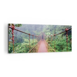 Quadro em tela - Suspenso acima das copas - 100x40 cm