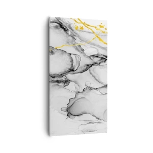 Quadro em tela - Composição dourada - 55x100 cm