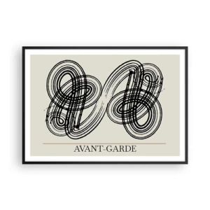 Pôster com moldura preta - Saiu espontaneamente - 100x70 cm