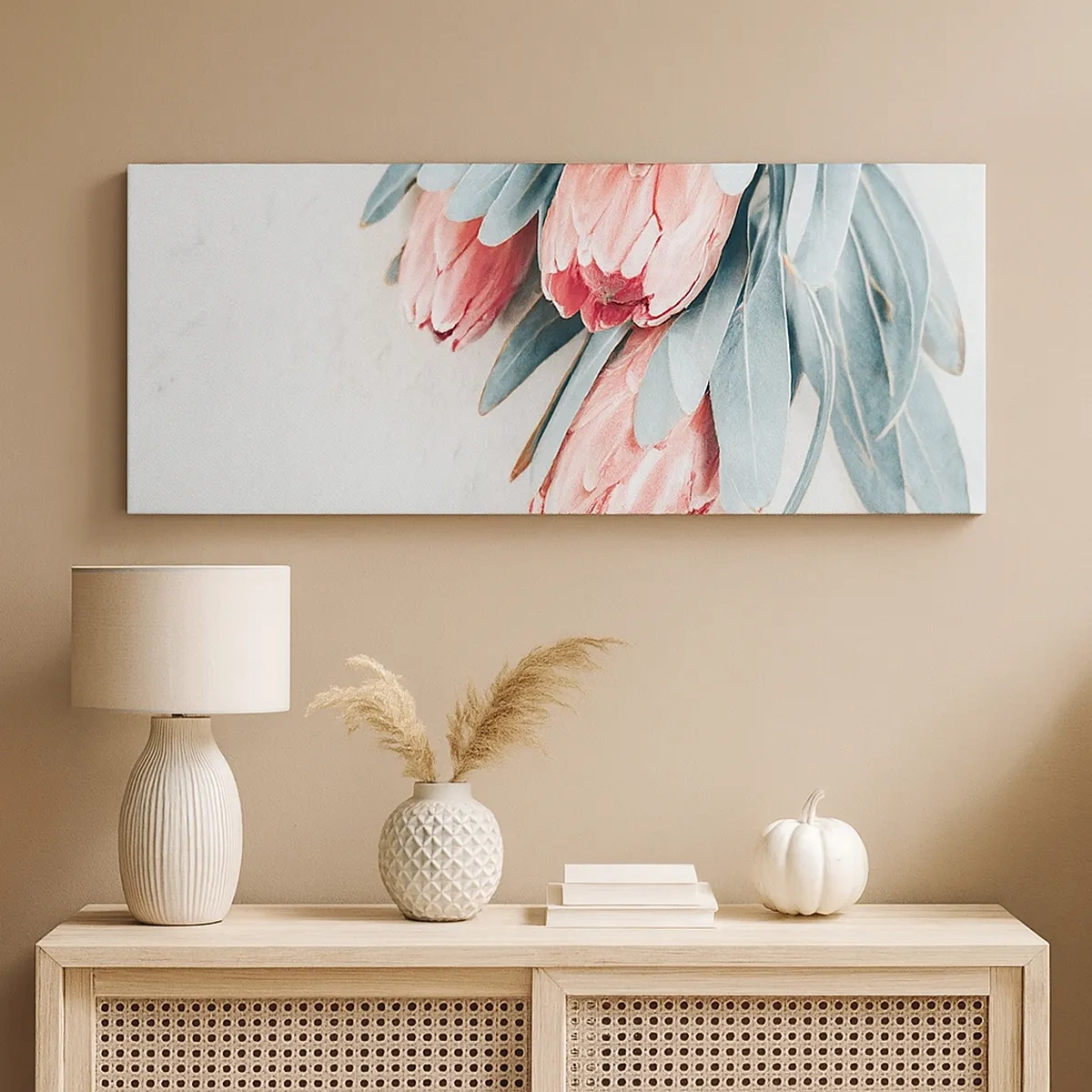 Quadro em tela - Envergonhadas da sua própria beleza - 30x30 cm