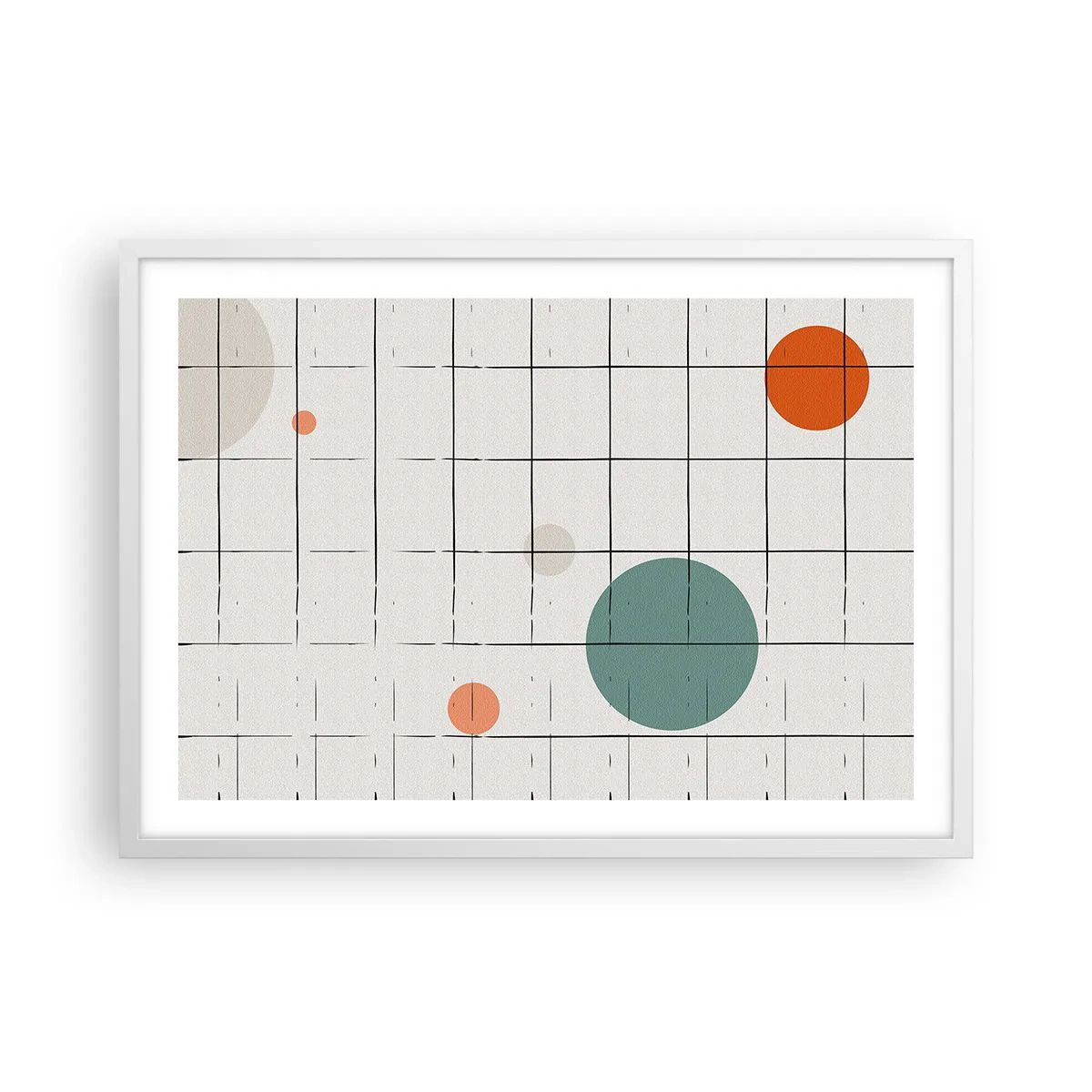 Pôster em moldura branca - Encurralado. Nós ou eles? - 70x50 cm