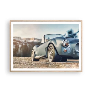 Pôster com moldura de carvalho claro - Porque o estilo conta - 100x70 cm