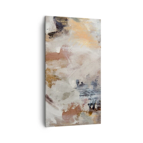 Quadro em tela - Abstração enevoada - 45x80 cm