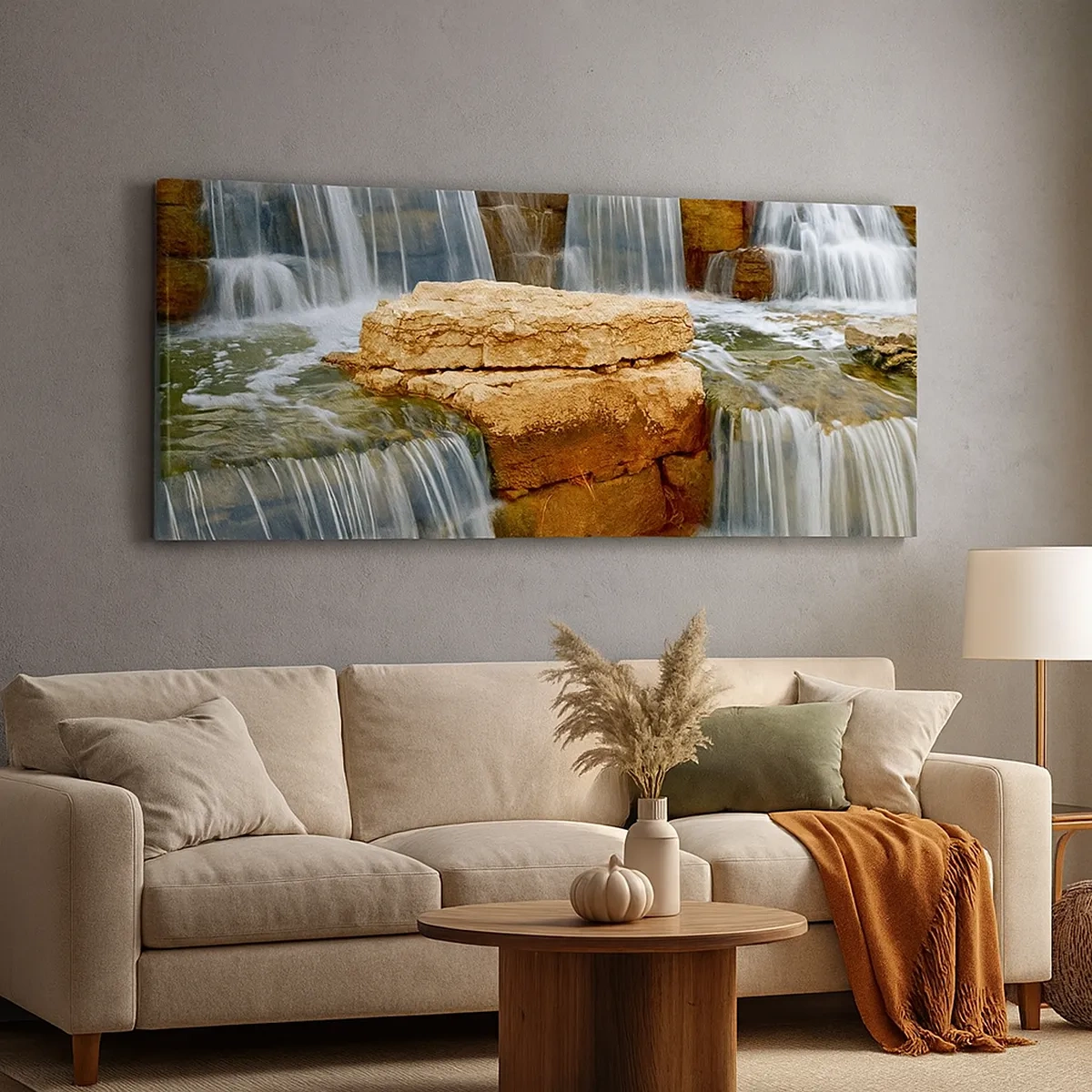 Quadro em tela - Escadas para o céu - 30x30 cm