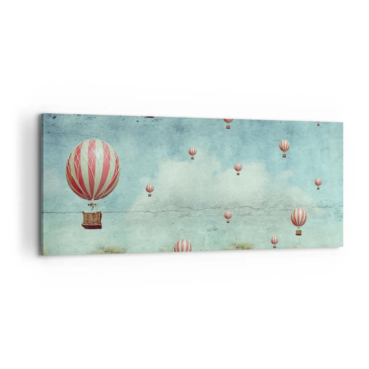 Quadro em tela - Livres da azáfama da vida - 100x40 cm
