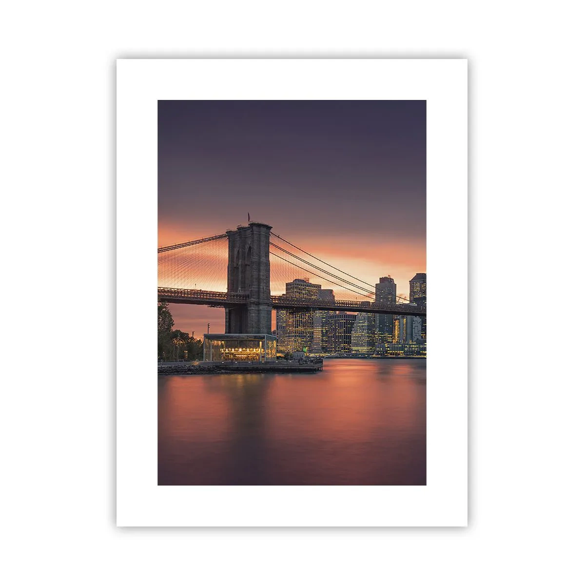 Pôster - Imersa no silêncio lilás - 30x40 cm