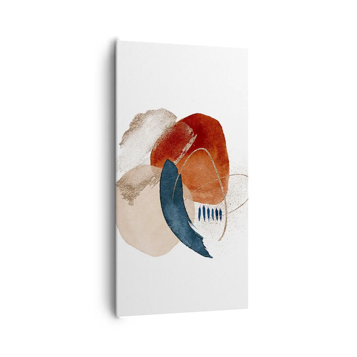 Quadro em tela - Composição oval - 65x120 cm