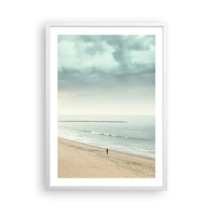 Pôster em moldura branca - Em busca da paz - 50x70 cm