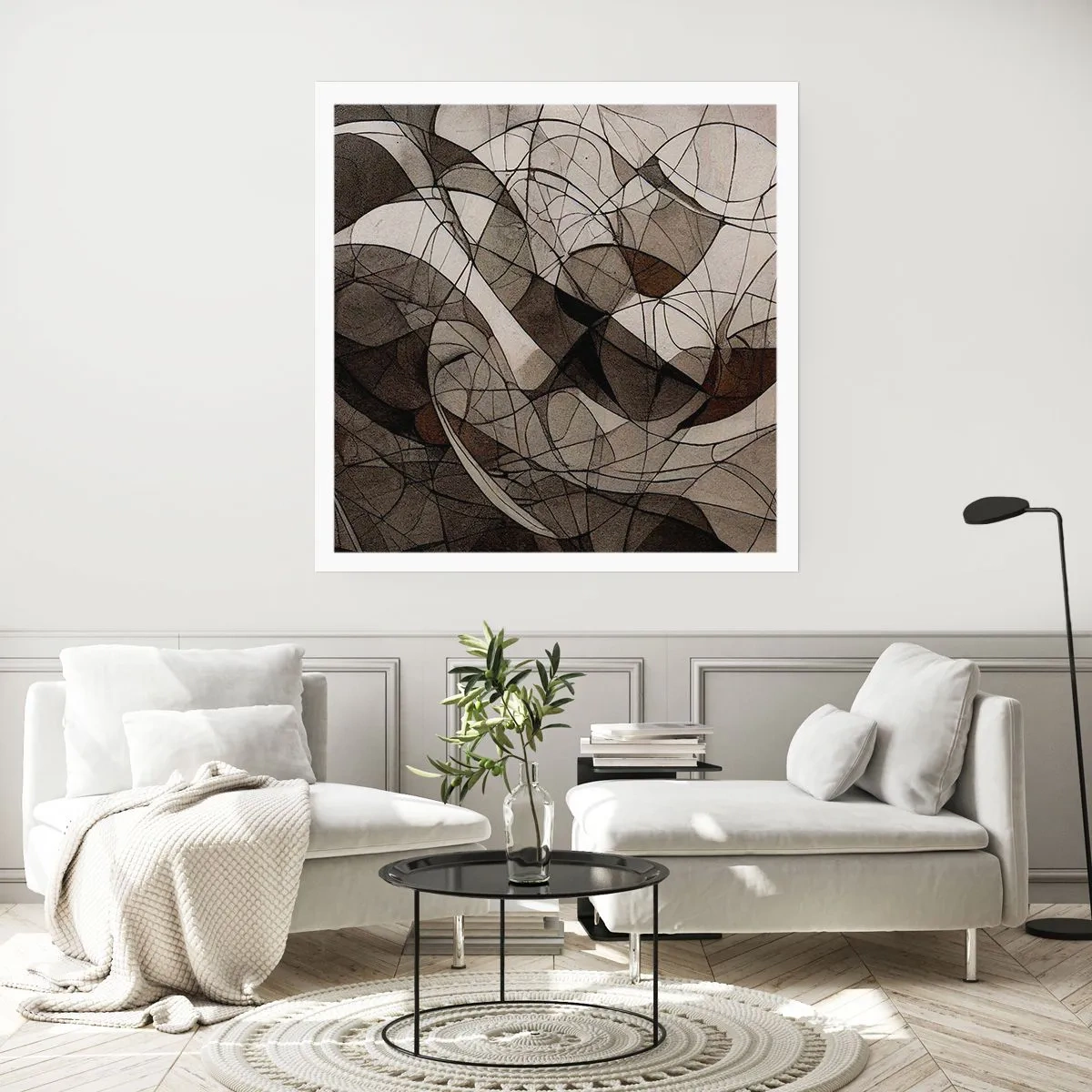 Pôster - Circulação das cores da terra - 30x30 cm