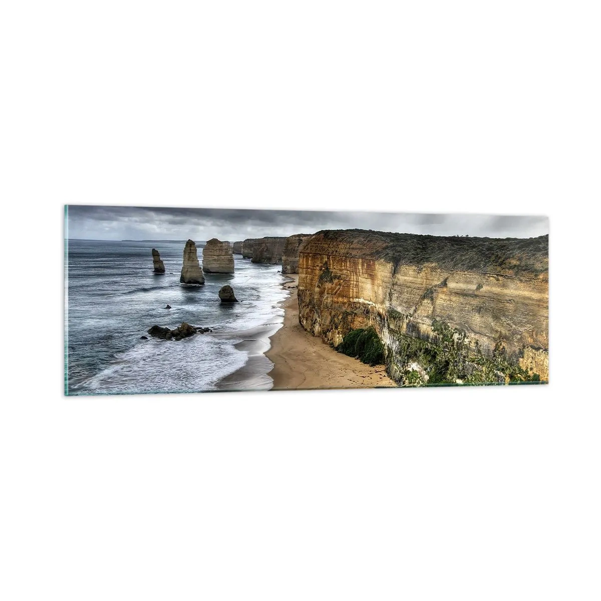 Quadro em vidro - Beleza crua - 90x30 cm