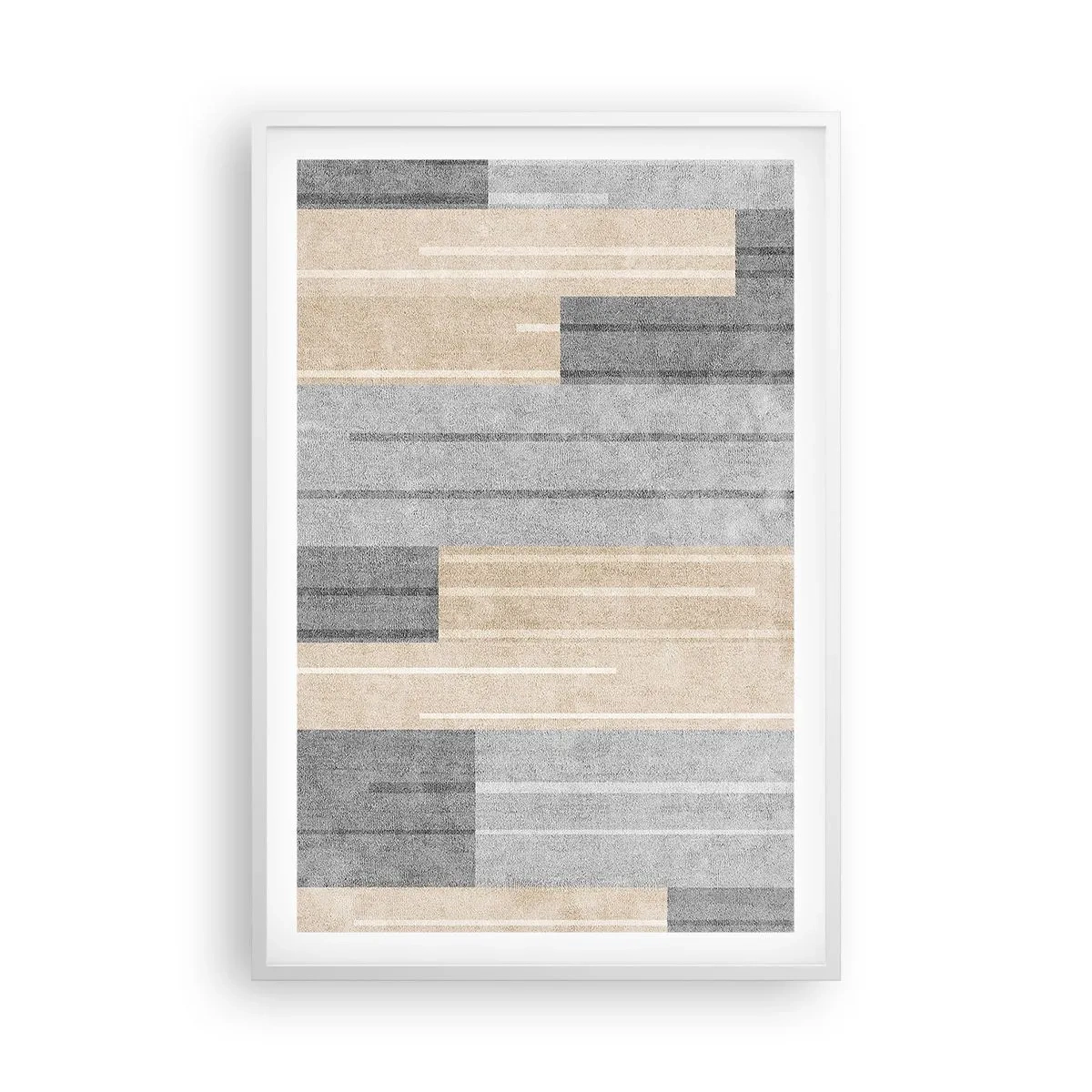 Pôster em moldura branca - Composição: mantenha vertical - 61x91 cm