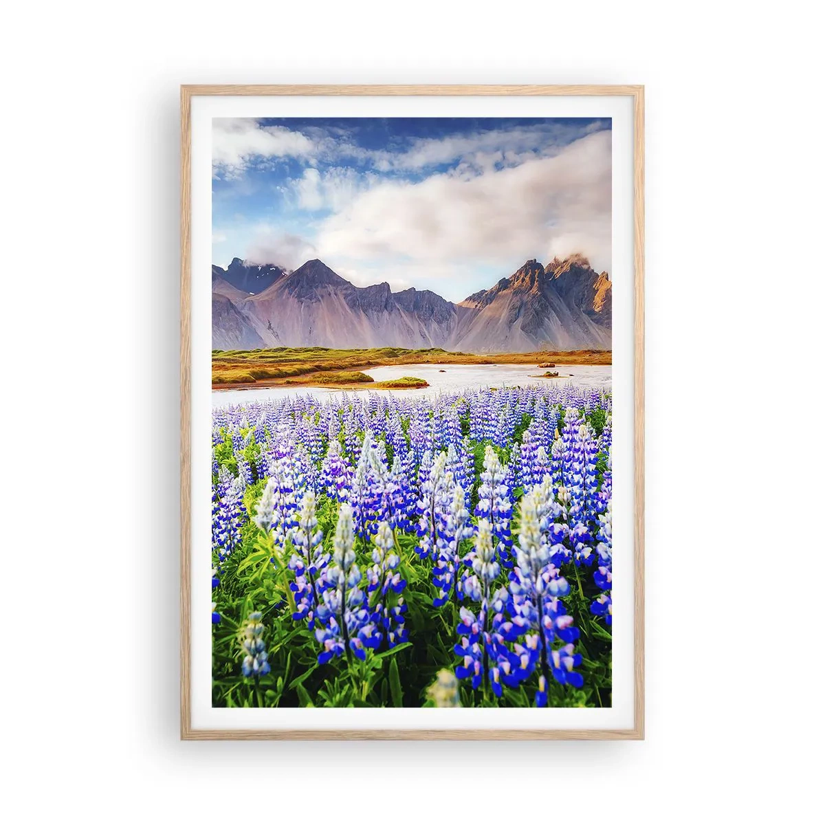 Pôster com moldura de carvalho claro - Força e severidade ao lado da suavidade - 70x100 cm