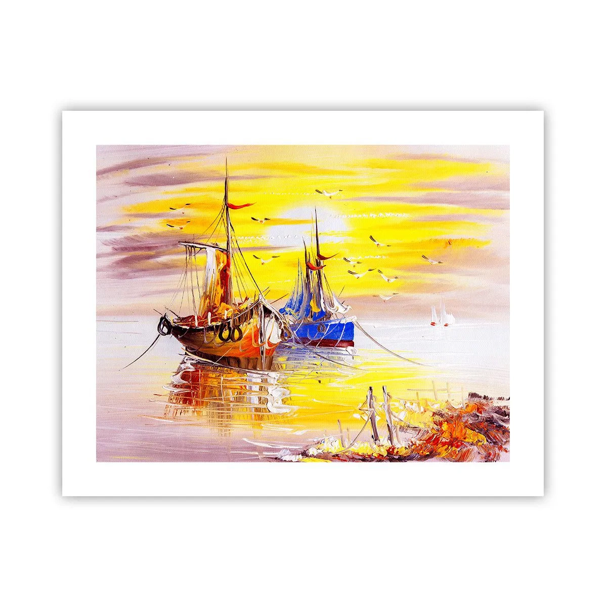 Pôster - Um merecido descanso no porto - 50x40 cm