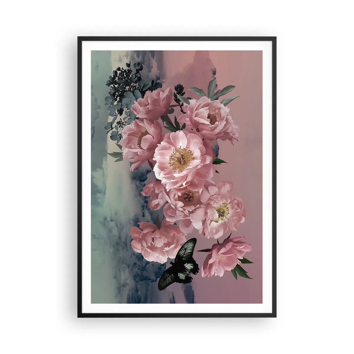 Pôster com moldura preta - O auge do romantismo - 70x100 cm