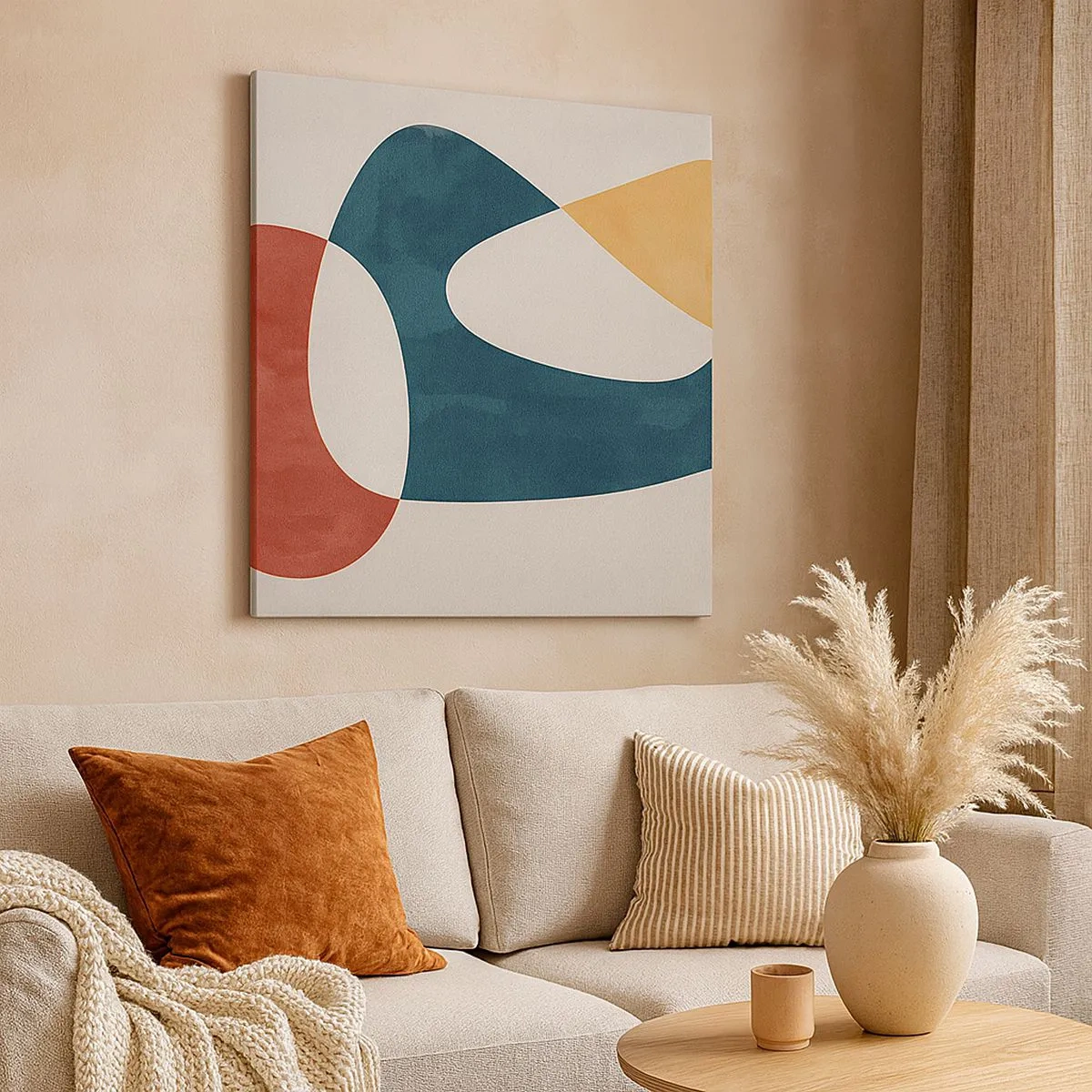 Quadro em tela - Influências e metamorfoses - 30x30 cm