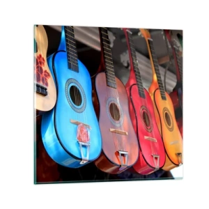 Quadro em vidro - Vibrações latinas - 50x50 cm