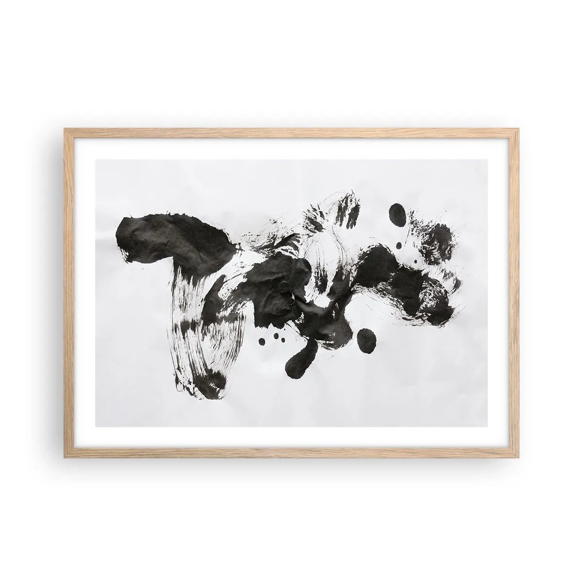Pôster com moldura de carvalho claro - Existe um método para a loucura? - 70x50 cm