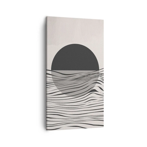 Quadro em tela - Composição da metade - 45x80 cm