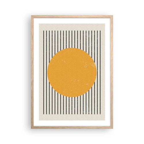 Pôster com moldura de carvalho claro - O poder da simplicidade - 50x70 cm