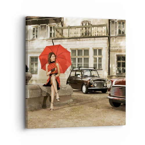 Quadro em tela - Mini-viagem sentimental - 30x30 cm