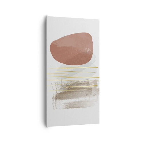 Quadro em tela - Colunata abstrata - 65x120 cm