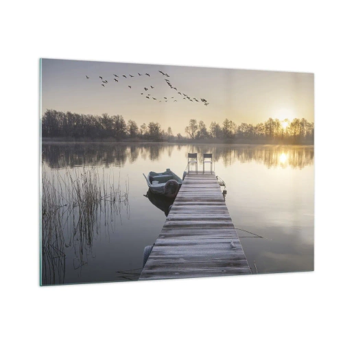 Quadro em vidro - Voltarei dentro de algum tempo - 100x70 cm