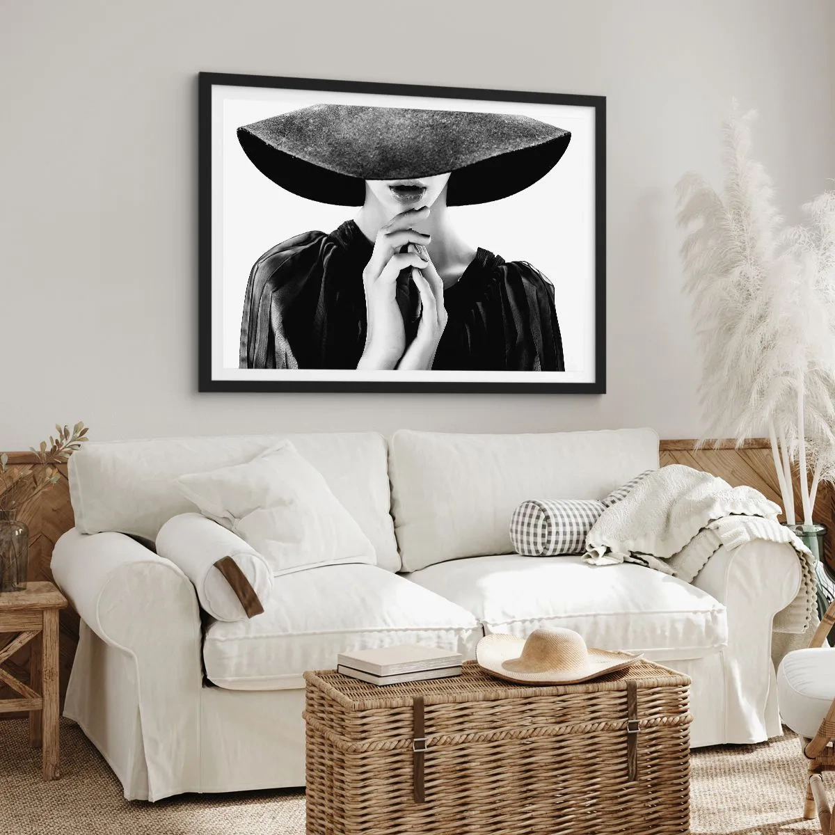 Pôster com moldura preta - Beleza escondida - 91x61 cm