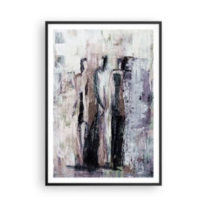 Pôster com moldura preta - Três misteriosos - 70x100 cm