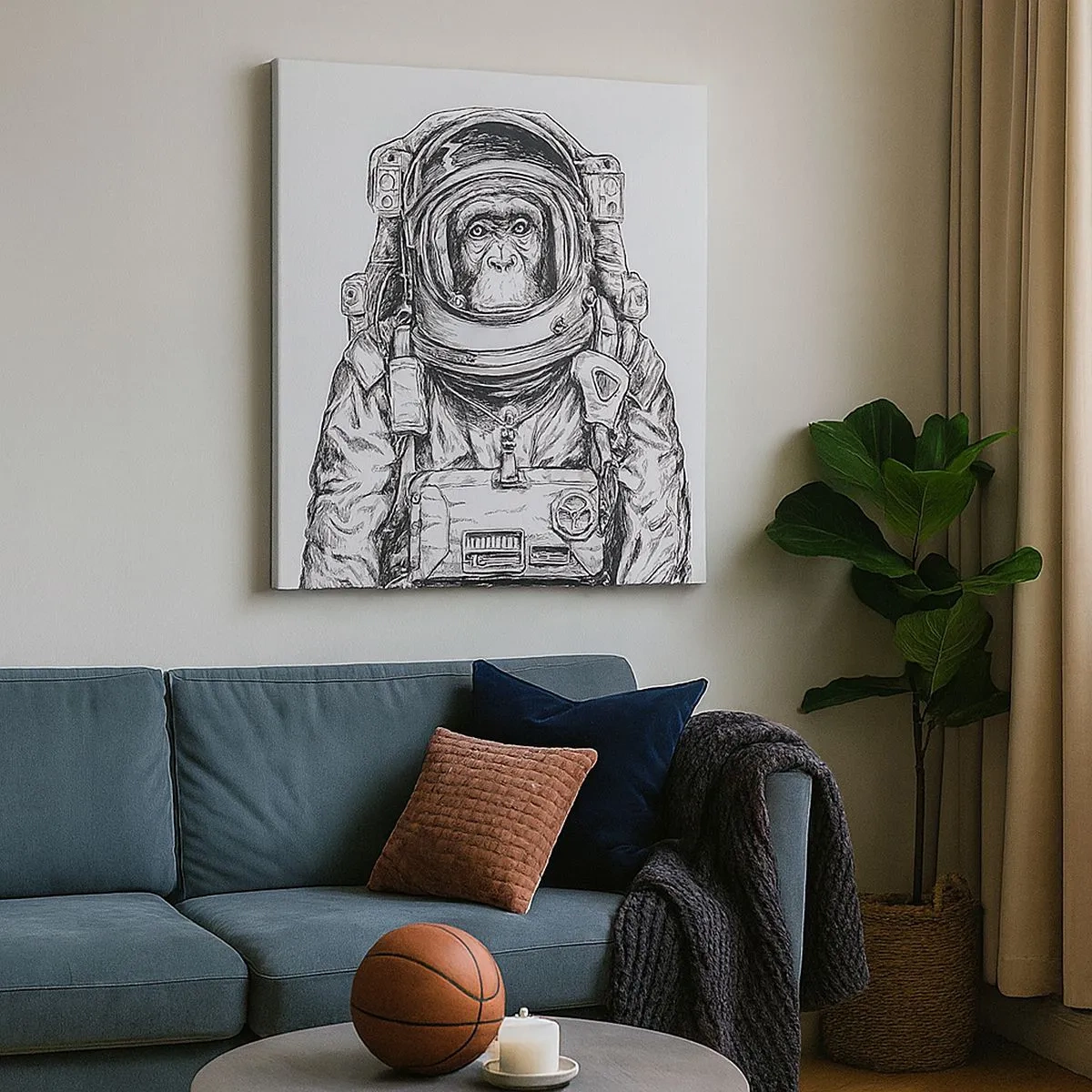 Quadro em tela - Evolução alternativa - 30x30 cm