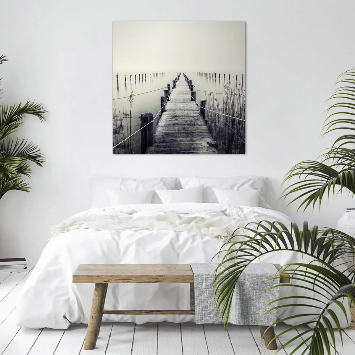 Quadro em tela - Mergulhe em paz - 40x40 cm