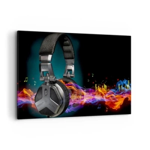 Quadro em tela - No fogo da música - 120x80 cm