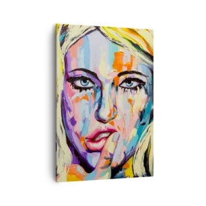 Quadro em tela - Olhe-a diretamente nos olhos - 70x100 cm