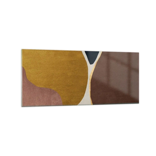 Quadro em vidro - Abstração – um lugar no espaço - 120x50 cm