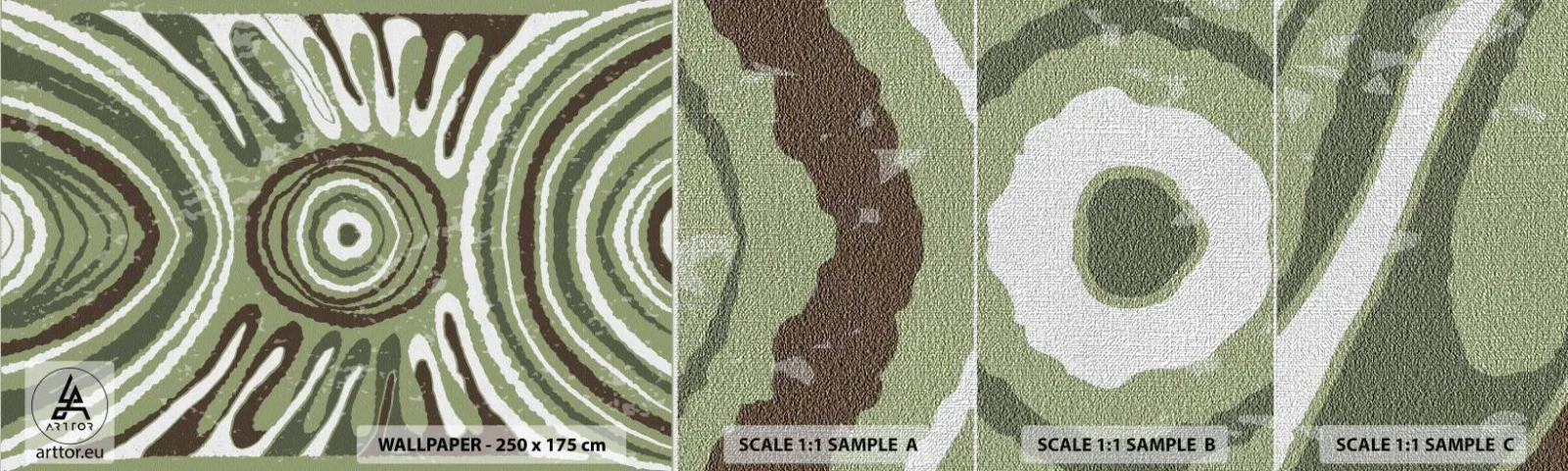 Amostra de papel de parede Premium Canvas - Uma explosão de emoções - Idoso, Boho, Pedaço - 100x30 cm