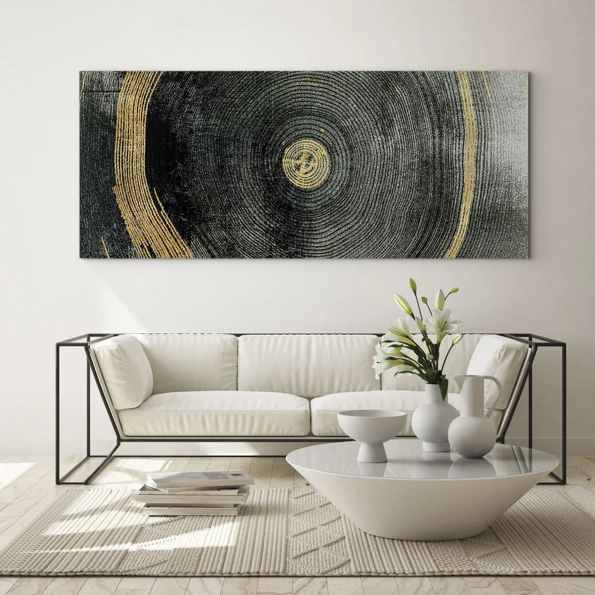 Quadro em vidro - Mudança e persistência - 100x40 cm