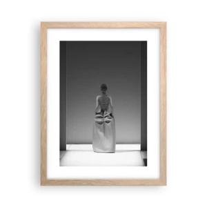 Pôster com moldura de carvalho claro - Simplicidade refinada - 30x40 cm