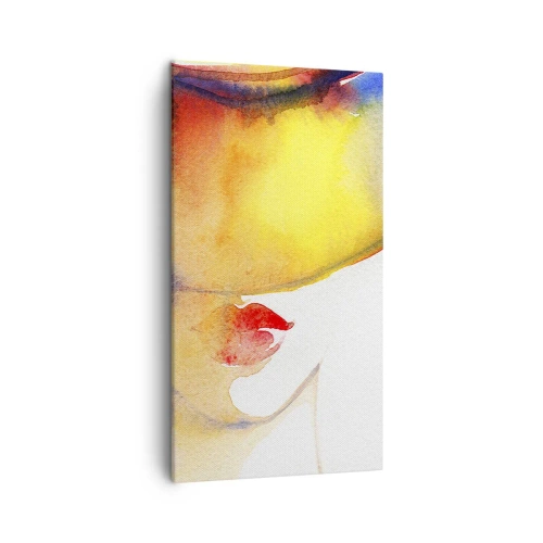 Quadro em tela - Retrato de uma dama    - 45x80 cm