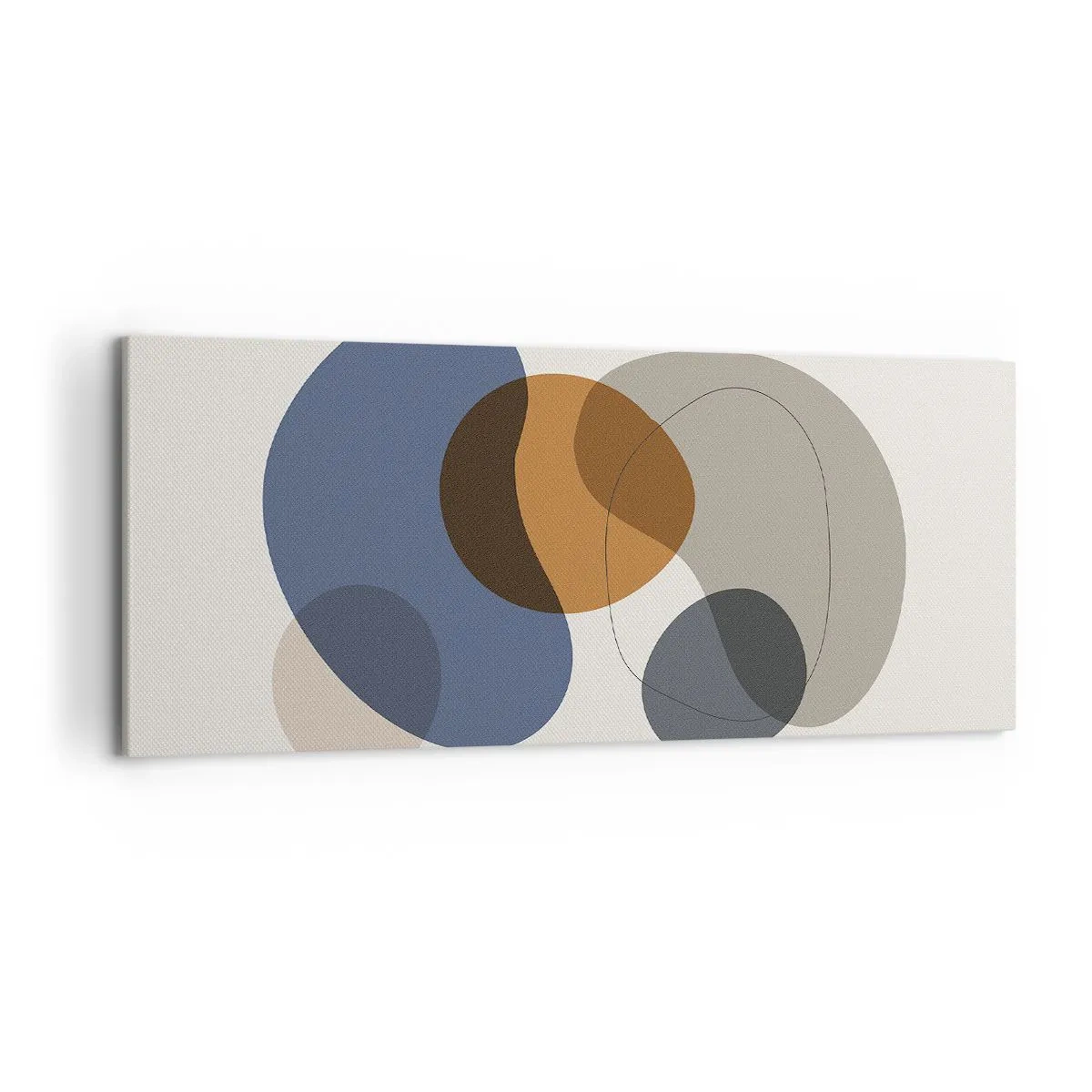 Quadro em tela - Gotas de cor - 120x50 cm