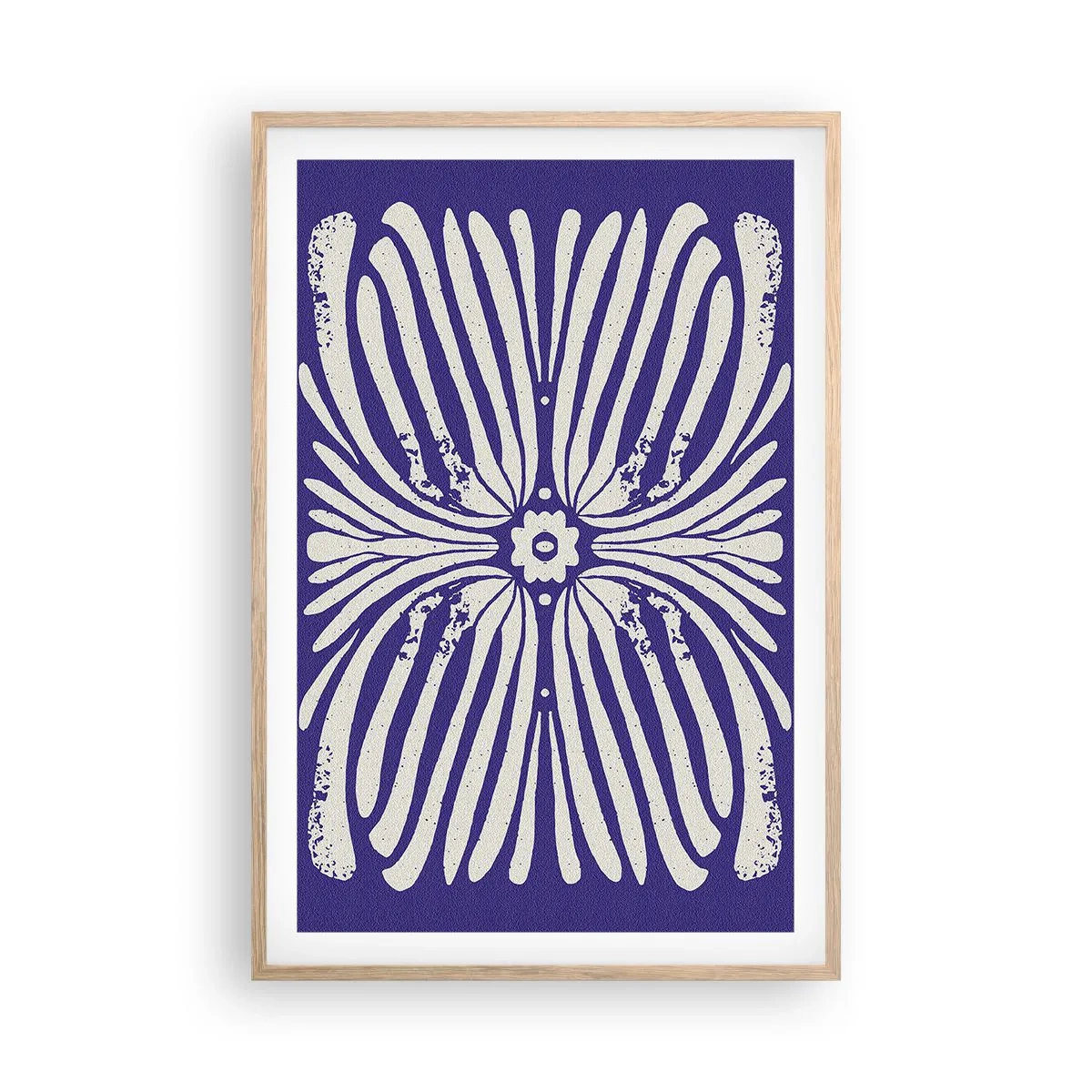 Pôster com moldura de carvalho claro - Inspirações étnicas - 61x91 cm