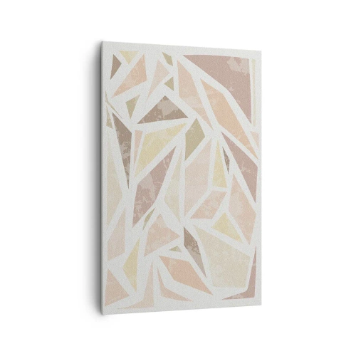 Quadro em tela - Composição de vitral - 80x120 cm