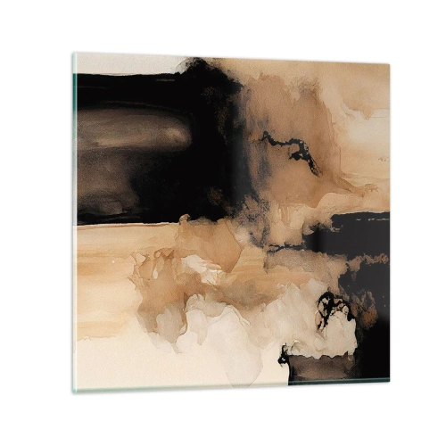 Quadro em vidro - Abstração intrigante - 30x30 cm