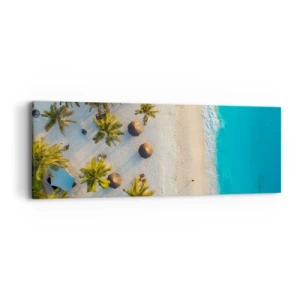 Quadro em tela - Bem vindo ao Paraíso - 90x30 cm