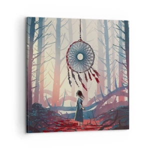 Quadro em tela - O ritual secreto da felicidade - 60x60 cm